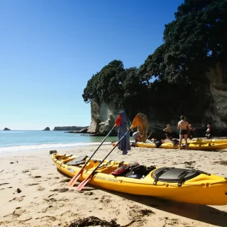 New Zealand Active Outdoor Adventures Kayaking Cathedral Cove